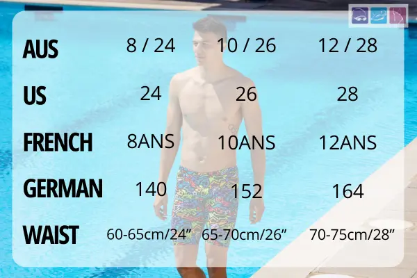 Tabela rozmiarów Funky Trunk Boys